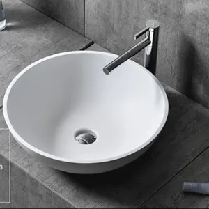CK1003 high quality customized lavatory engineered artificial stone washbasin
