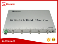 Système de fibre CWDM 16 canaux RF satellite, quatre LNBs satellite Quattro sur un émetteur optique à fibre, LNB optique satellite