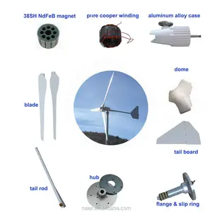 3kw 96v住宅用風車発電機/中国風力タービンメーカー3kw