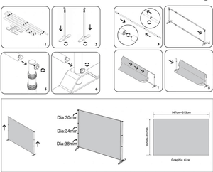 Tùy chỉnh thiết kế <span class=keywords><strong>10ft</strong></span> xách tay <span class=keywords><strong>pop</strong></span>-up triển lãm thương mại hiển thị hình ảnh gian hàng Backdrop thẳng căng thẳng vải tùy chỉnh thiết kế biểu ngữ đứng - Product Image 5