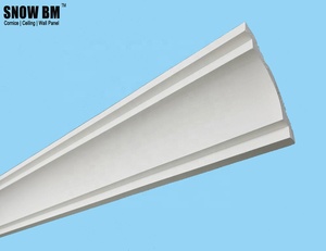 SNOWBM plâtre moulage ligne panneau pour maison déco blanc couleur gypse lampe disque - Product Image 3