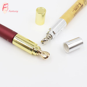 De alta calidad de la crema del ojo de tubo de metal aplicador de bálsamo de labio aplicador con recubrimiento de oro - Product Image 1