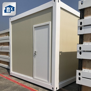 Prefab Container 20FT Mini Opslag Gebouwen Flat Pack Hotel Flat-Pack Opslag Container Prefab Huis 20 Voeten Log cabine