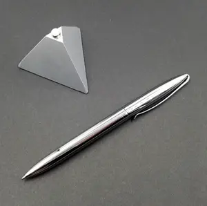 Aimant de bureau flottant suspendu stylos de support de banque Maglev stylo de table magnétique d'hélicoptère avec porte-stylo triangulaire