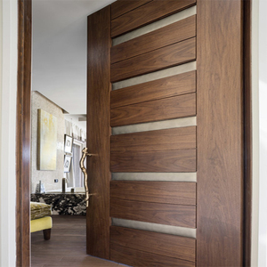 Portes <span class=keywords><strong>d</strong></span>'<span class=keywords><strong>entrée</strong></span> en bois pivotantes contemporaines, <span class=keywords><strong>porte</strong></span> intérieure en bois massif - Product Image 1
