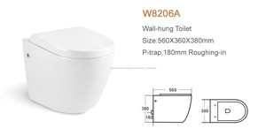 China proveedor de cerámica pared porcelana sanitaria <span class=keywords><strong>inodoro</strong></span> suspendido - Product Image 6