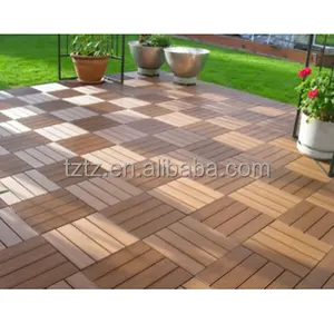 Divers sols de bonne qualité 300x300mm en bois composite pour plancher de jardin Carreaux de terrasse en Wpc