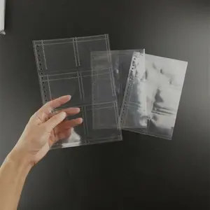 Personalizado cartão de exibição livro páginas internas páginas de bolso clara manga de cartão (fabricante)