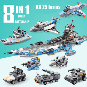 Xingbao Khối Xây Dựng 13001 Tàu Vũ Trụ Khối 8 trong 1 Battleship 872pcs Tàu Hải Quân Tàu Chiến Xây Dựng Gạch Đồ Chơi cho Trẻ Em - Product Image 2