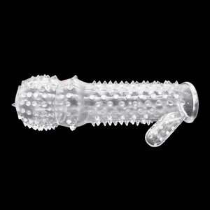 Newest Adult Transparent Crystal Penis Sheaths Cock Ring Sleeve Condom Male Sex Product