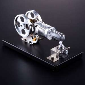 Gelsonlab HS-PQ-02-M Moteur générateur d'énergie à moteur Stirling Modèle physique Jouet éducatif pour enfants Décoration de bureau à domicile - Product Image 4