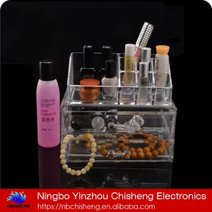 Cosmetic Organizer Original Manufacturer Hot Selling Acrylic Makeup Cosmetic Organizer With 2 Drawers