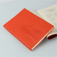 Carnet A5 personnalisé avec logo imprimé, couverture souple en PU, journal en cuir personnalisé, pas cher