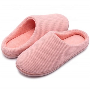<span class=keywords><strong>Zapatillas</strong></span> de <span class=keywords><strong>casa</strong></span> de algodón de felpa, cómodas, tejidas con Cable, para <span class=keywords><strong>mujer</strong></span> - Product Image 2