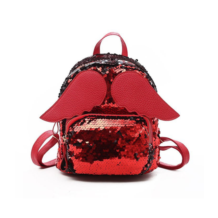 macaw wings leather backpack