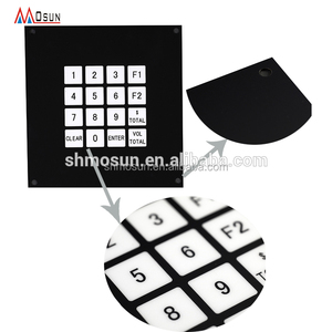 Customized Graphic Silver printing Good quality waterproofing Membrane <strong>Keyboard</strong> <strong>overlay</strong>