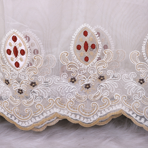 Stile moderno su misura finestra tenda pura ricamato ready made tenda per soggiorno - Product Image 5