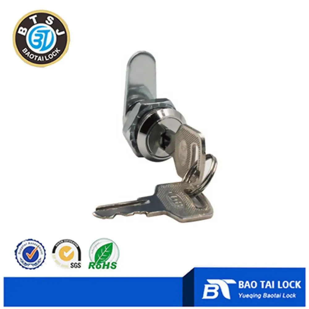 FS3206 Folded Brass Key Locker Cam Latch keyed alike 19mm cam lock