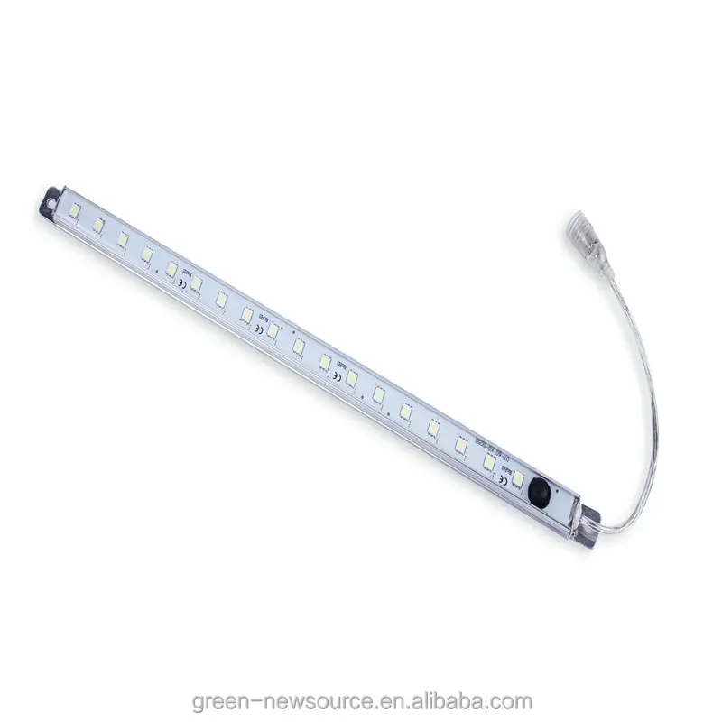 Sıcak Satış Epistar Çip 5050 18 LED 12 inç Sıcak/Soğuk/Doğal/Günışığı Beyaz LED sert şerit bar Işık + ON/OFF Anahtarı