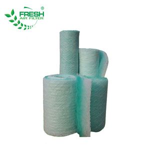 El lado de barlovento es verde, el lado de <span class=keywords><strong>sotavento</strong></span> es blanco, cabina de pulverización, filtro de aire de fibra de vidrio, rollo de medios de filtro de parada de pintura a la G3-G4 - Product Image 1
