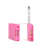 Rosa schöne Band Geschenk Bulk Multifunktions-Mini-Stahlband messen Wasserwaage