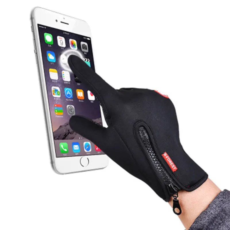 2020 new style men and women Sport Warm winter running bicycle custom smart screen touch gloves