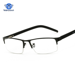 金属ハーフフレーム老眼鏡男性女性ビジネス遠視眼鏡処方付き<span class=keywords><strong>1.5</strong></span> 2.5 3.03.5ファッションメガネ - Product Image 1