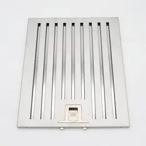 Hot Sale Penggantian Stainless Steel Grease Baffle Hood Filter untuk Smoke Exhaust Ventilator