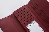 Dompet Kulit Lembut Lipat Tiga Multi Kartu  Clutch Elegan Dompet Panjang untuk Wanita