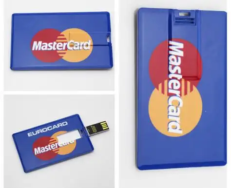Logotipo personalizado tarjeta de crédito unidad flash USB con tarjeta de memoria de 4 gb 8 gb 16 gb