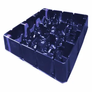 Automotive Parts Tray Vacuum Formed Memory Chip Packaging Trays made from conductive plastic