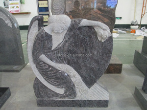 Синяя гранитная надгробия Vizag, цены на памятники ангела кладбища - Product Image 2