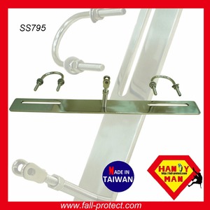 จุดยึดบันไดกลางสเตนเลสสตีลสำหรับสายเคเบิลขนาด8มม. - Product Image 3