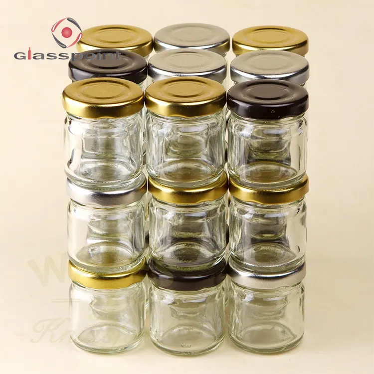 Wholesale Stock 1oz Jam Jar with metal cap