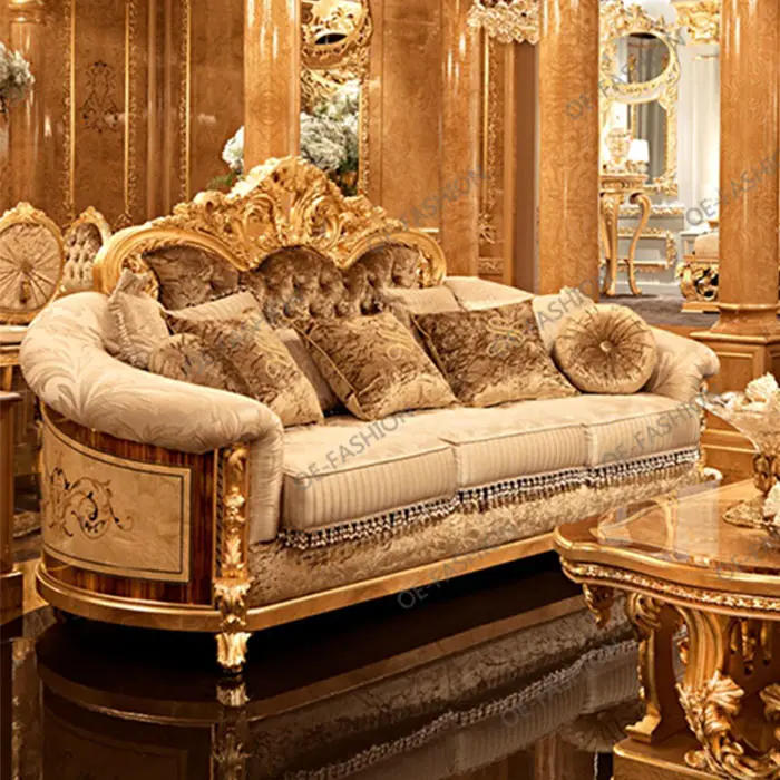 Роскошный итальянский комплект домашней мебели oefashion1033 для гостиной