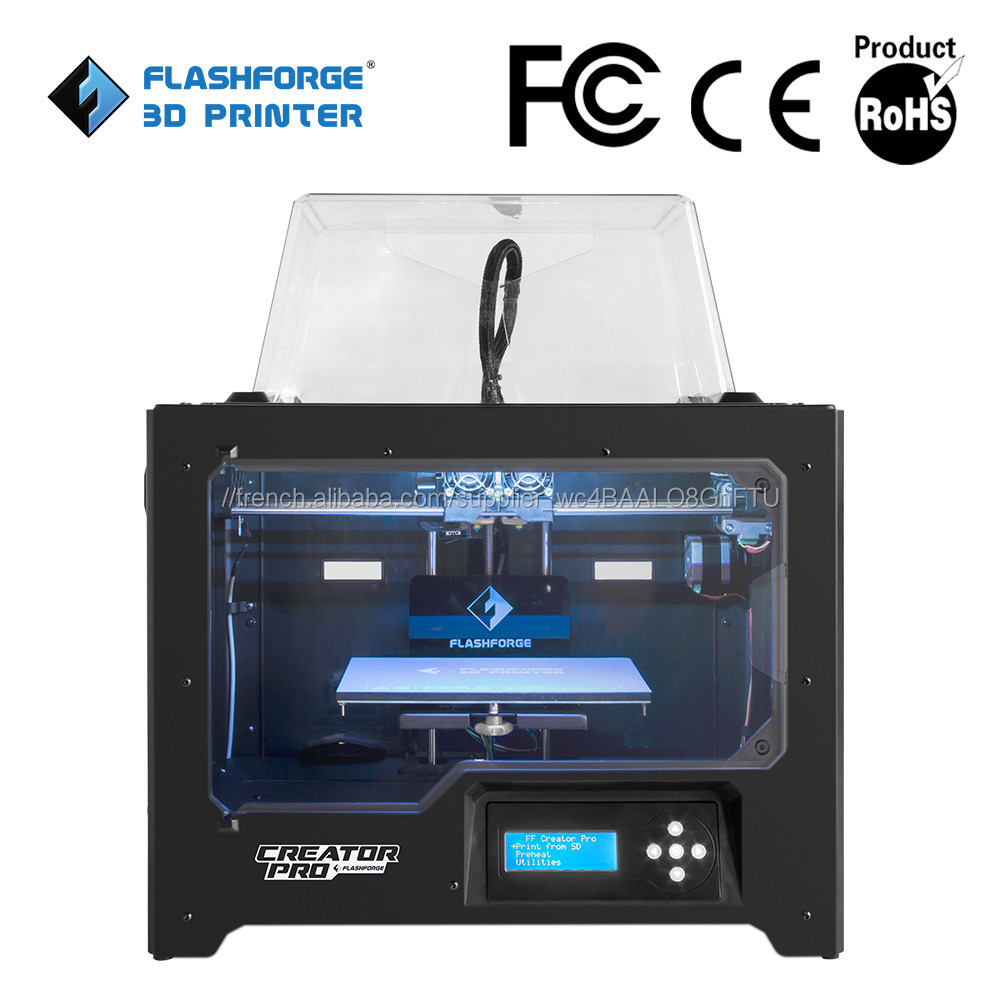 FlashForge vente professionnelle de grande taille de la structure de la plus grande imprimante industrielle 3D 230 * 150 * 155mm