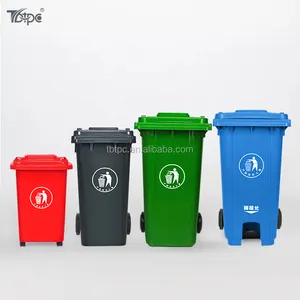 البلاستيك بهلوانية بالدراجة حاوية 120L/240L/360L/660L/1100L البلاستيك المحمول سلة القمامة ، سلة النفايات ، 240 لتر سلة مهملات في الصين