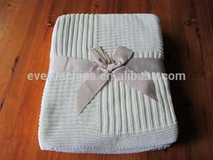 50da83 ligne et bande carré. jeté, en tricot de coton pour la literie, canapé, en plein air, et les meubles - Product Image 1