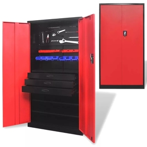 Kit De Rangement <span class=keywords><strong>Garage</strong></span> 72 Pouces En Métal Nous Général Boîte à Outils D'atelier Grand Mur Pas Cher En Gros Armoire - Product Image 1