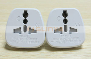Universal Socket to South Africa/<strong>India</strong> <strong>Adapter</strong> with Safety Shutter, South Africa AC Power Plug Adaptor - Product Image 3