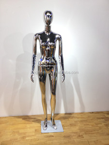 Maniquí femenino <span class=keywords><strong>sin</strong></span> rostro a la moda en cromo plata oro rosa maniquíes producto - Product Image 4