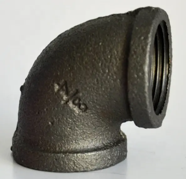 malleable iron 90 degree elbow used for cast iron table and pipe brackets