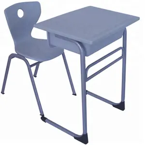 Stoelen Met Bevestigd Bureau Student Tafel En Stoel 2 Stuk Set Enkele Zits Schoolbanken Set