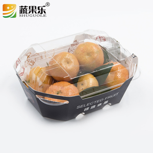 Trung Quốc giấy bacse trái cây container 250 gam hộp các tông cho trái cây nhựa dùng một lần dâu tây Đóng gói hộp với nắp nhựa - Product Image 4