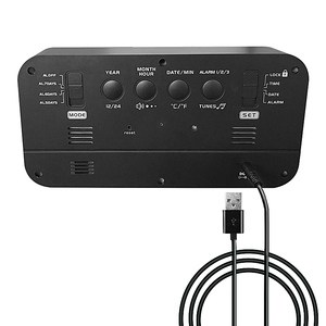 Bàn bảng 9 <span class=keywords><strong>inch</strong></span> Led Gương kỹ thuật số đồng hồ với 3 nhóm báo động cho nhà - Product Image 4