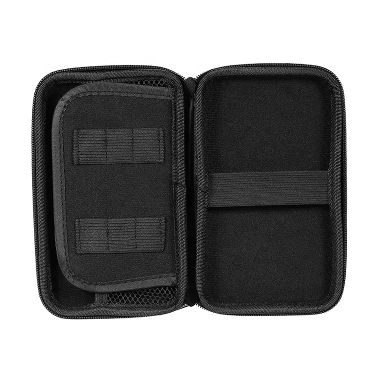External Hard Drive Multiple EVA Shockproof Hard Drive Carrying Case External HDD Power Bank Cable Accessories Bag