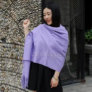 CX-B-P-14C Wol Wanita, Syal Pashmina Kasmir Musim Dingin Kualitas Tinggi