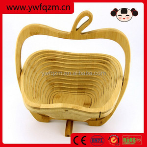 pieghevole appendere frutta <span class=keywords><strong>cesto</strong></span> di legno - Product Image 2