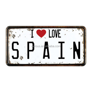 Matrículas personalizadas con letras de país de España, más baratas