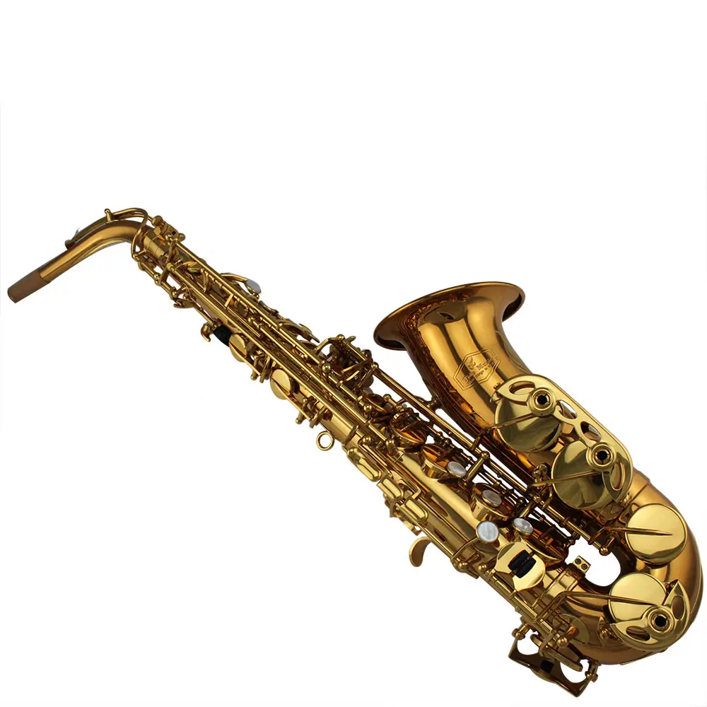 Alto saxofone r54 profissional de cobre importado da alemanha corpo de alemanha: chave de cobre de latão da tida música